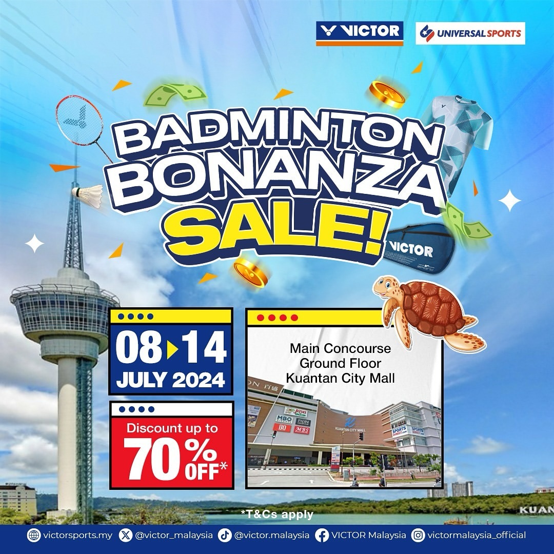 Victor Badminton Bonanza Sale! - Kuantan City Mall